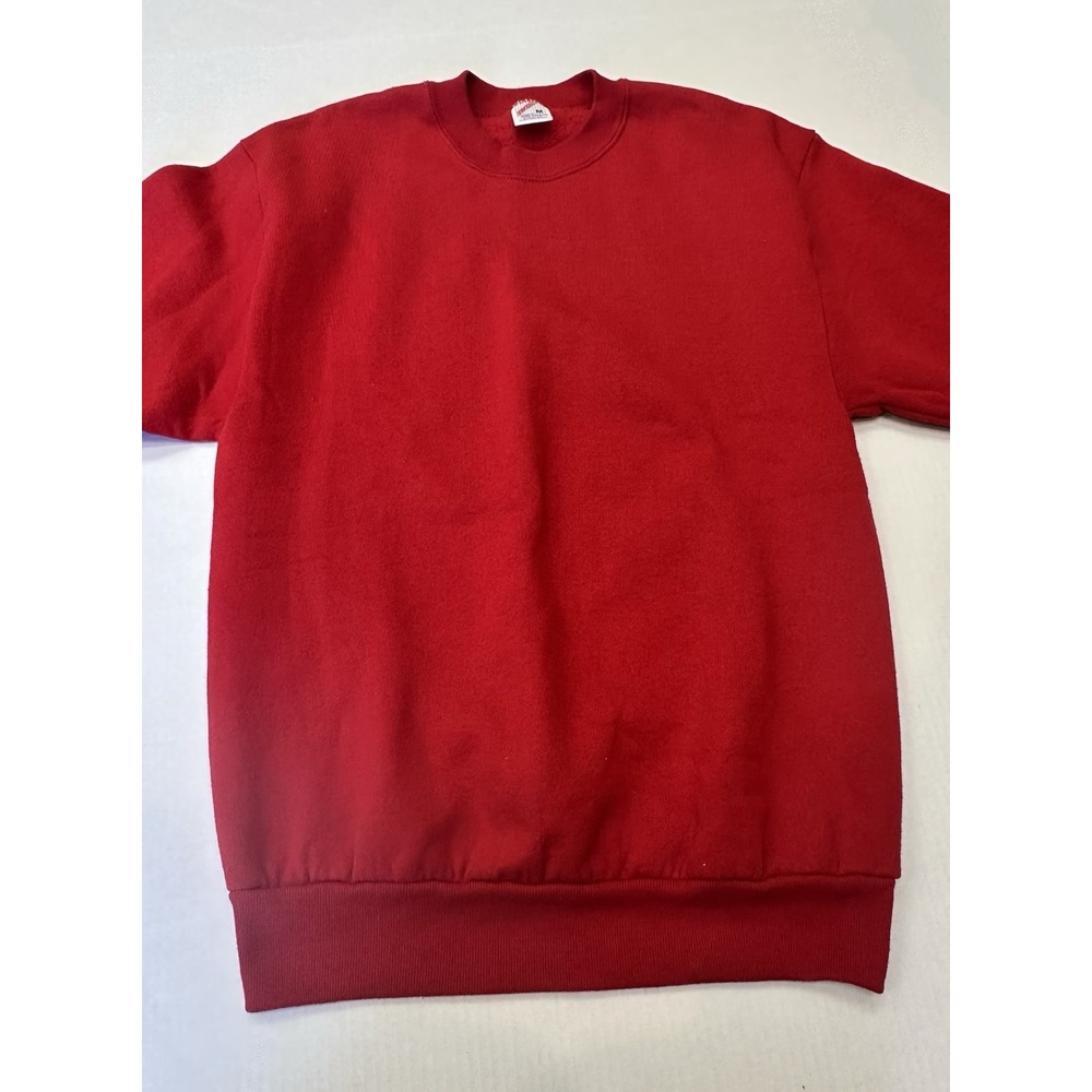 Vintage 80s 90s HANES Red Raglan Thin Pullover Sweatshirt Made In The USA Mens M